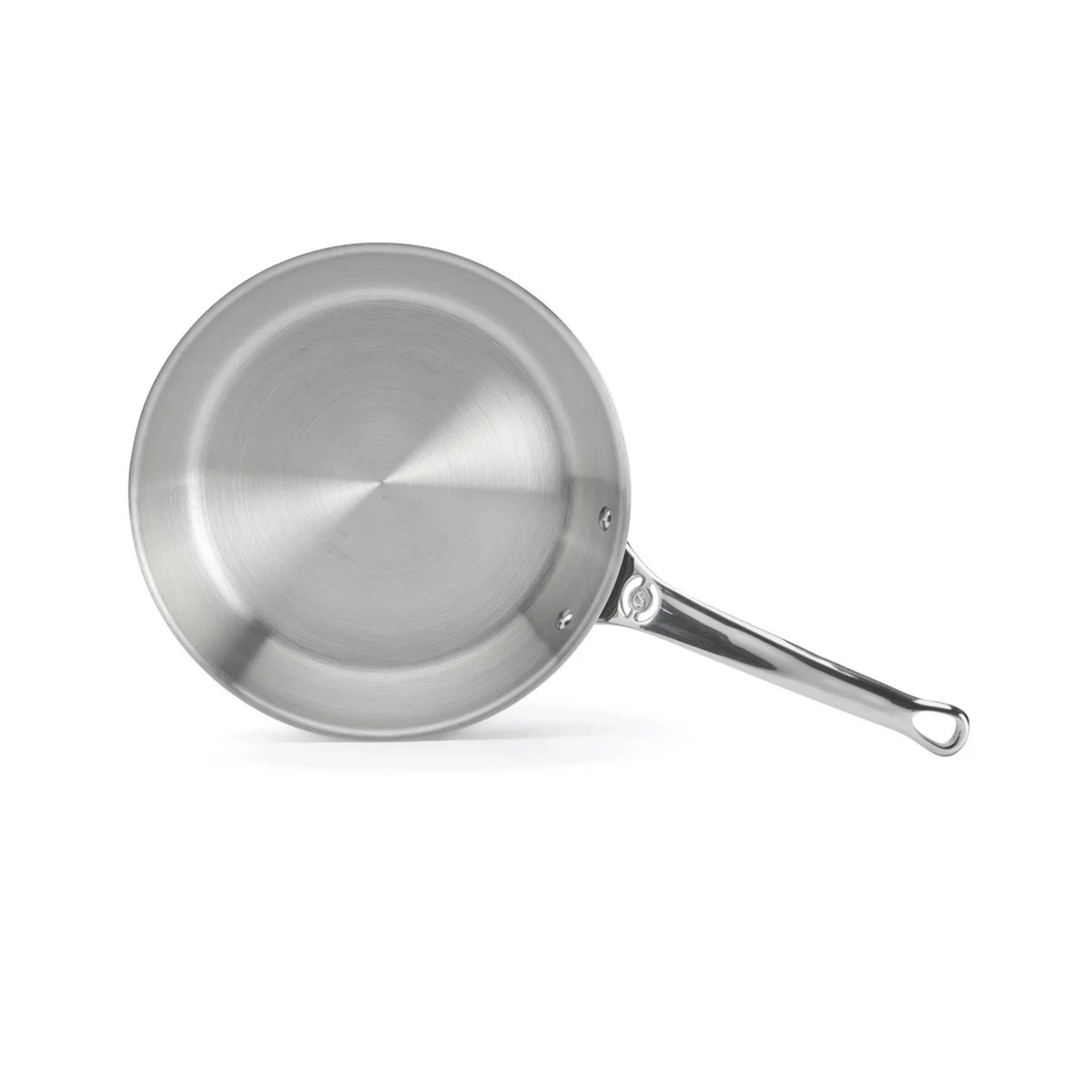 Poêle en inox De Buyer vue de dessus