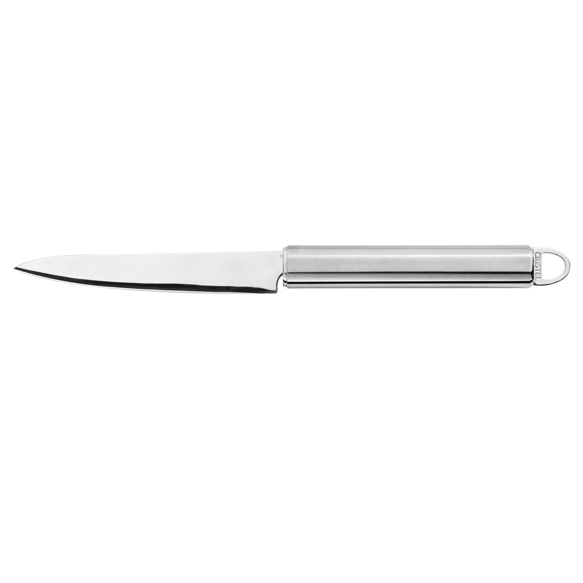 Couteau de cuisine Cristel en inox avec manche métallique