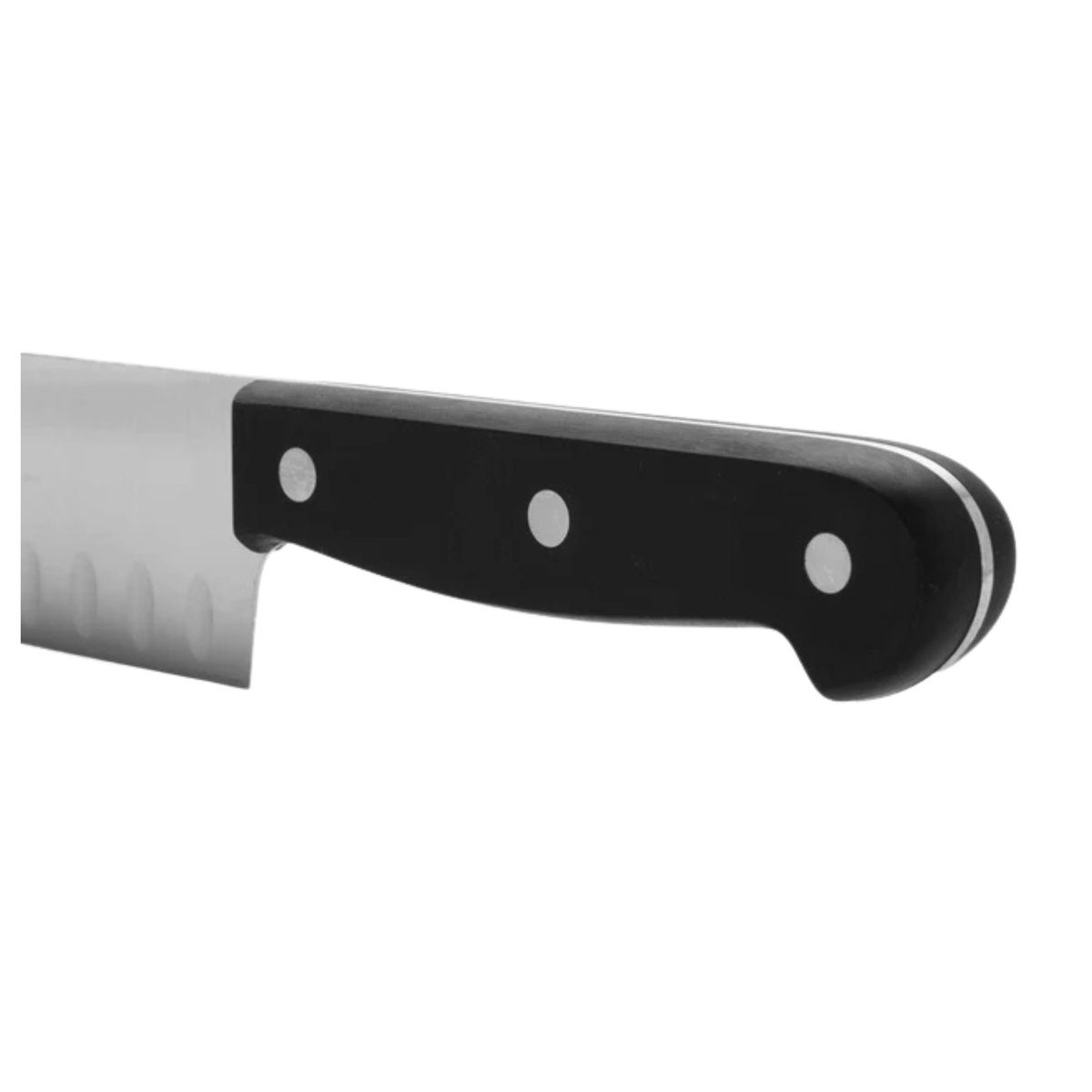 Manche noir riveté du couteau Santoku Arcos