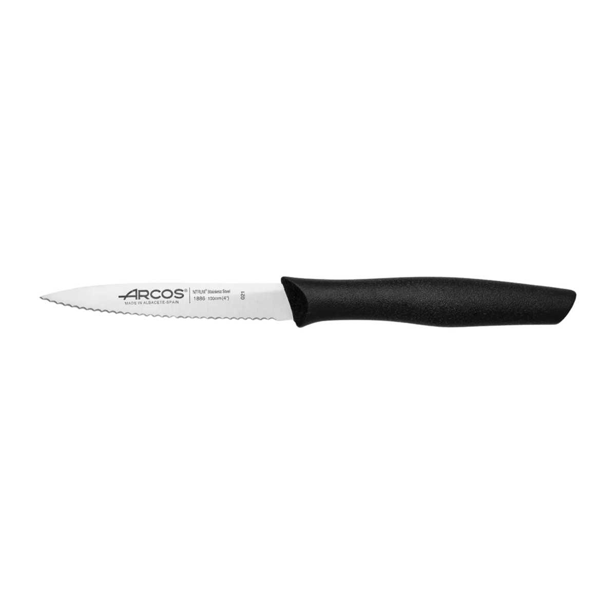 Couteau à steak Arcos noir – lame dentée