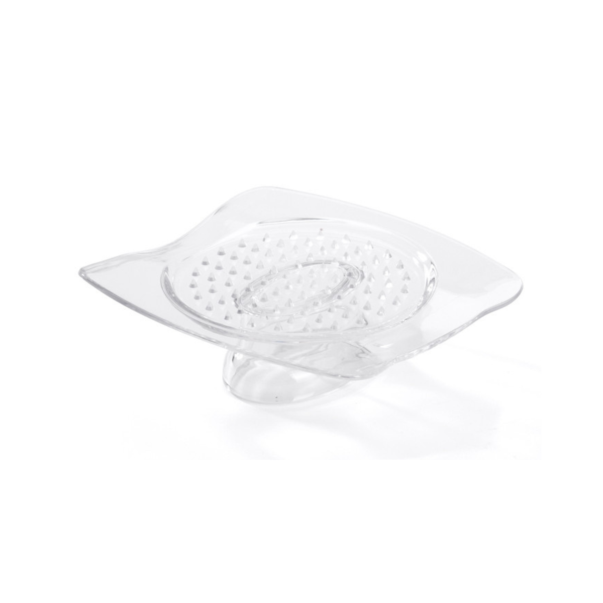 Poussoir de sécurité transparent avec picots antidérapants