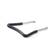 Support / pied métallique pliable avec revêtement antidérapant noir