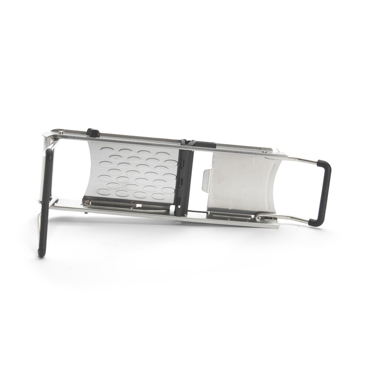 Mandoline professionnelle en inox – vue du dessous