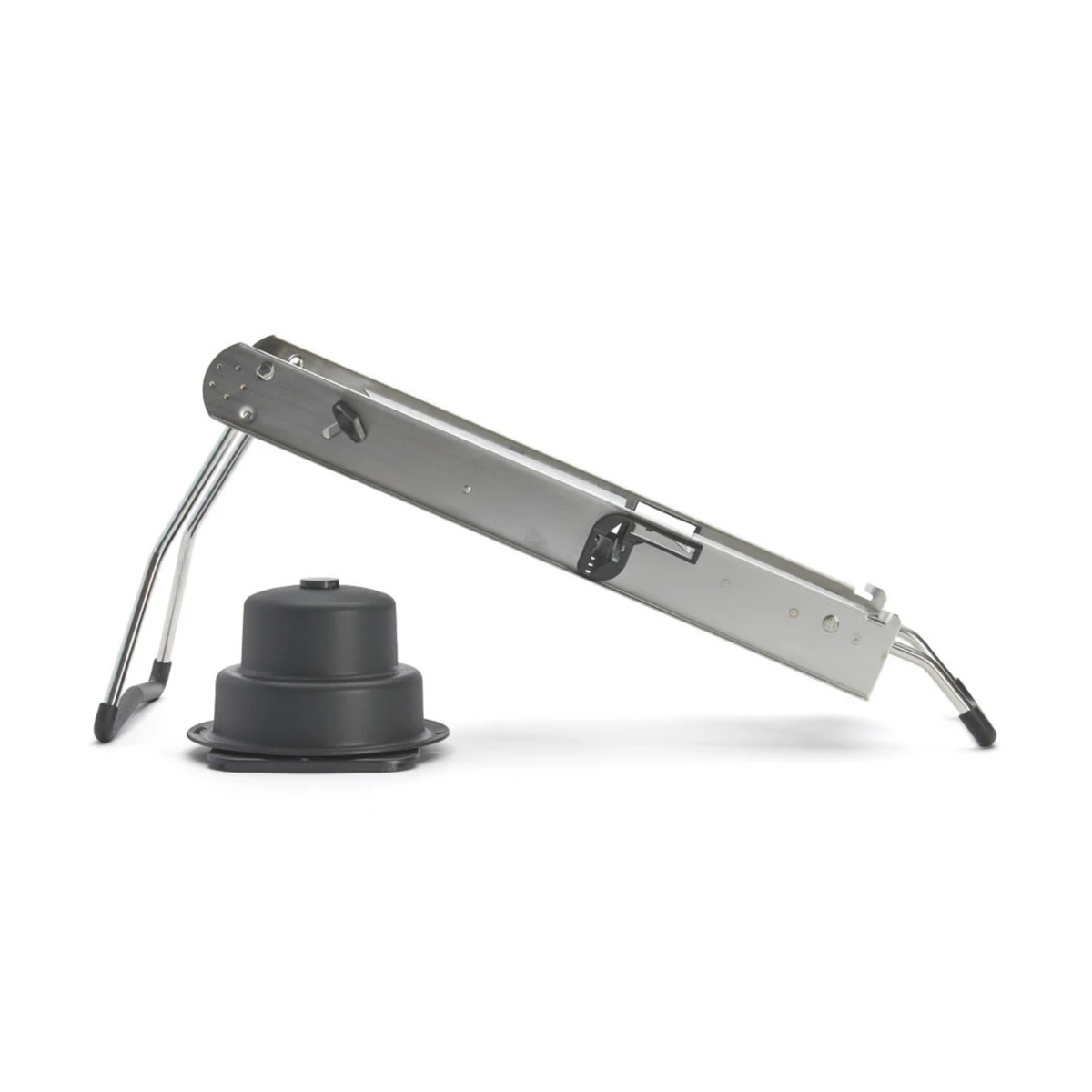 Mandoline professionnelle en inox – vue latérale
