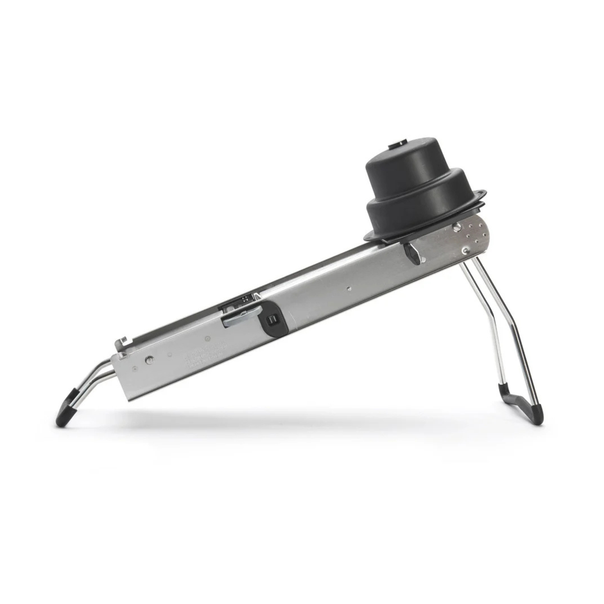 Mandoline professionnelle sur pieds – vue latérale