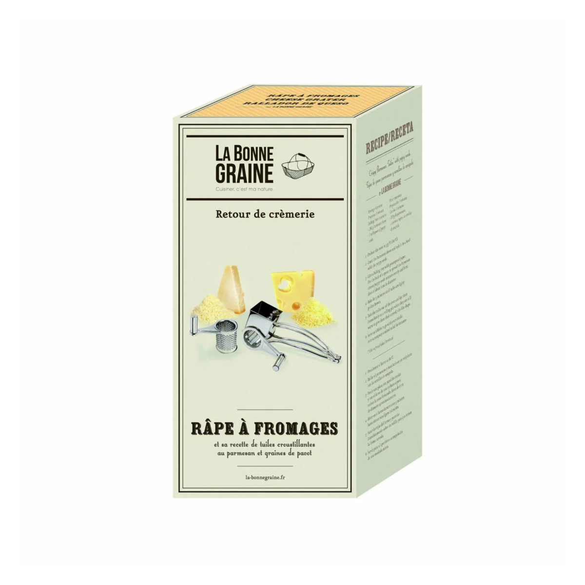 Emballage de la râpe à fromage La Bonne Graine