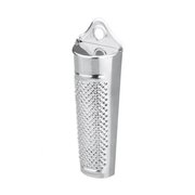 Râpe demi-ronde en inox à petits trous
