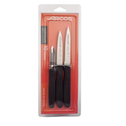 Lot de 3 couteaux de cuisine Arcos Genova à manche noir