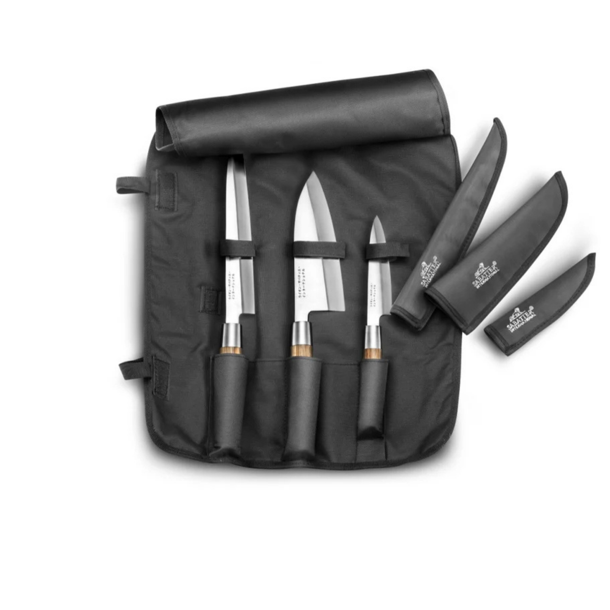 Trousse à couteaux Samura avec 3 couteaux et étuis de protection