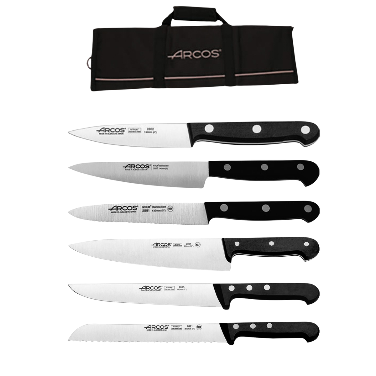 Mallette de 6 couteaux de cuisine Arcos