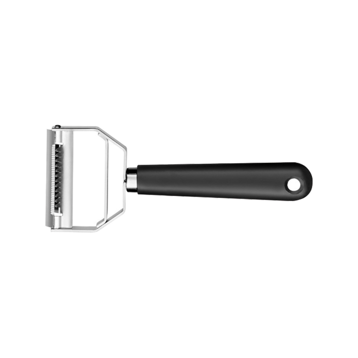 Éplucheur julienne en inox avec manche noir