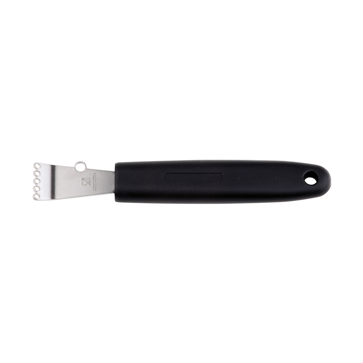 Zesteur à agrumes en inox avec manche noir