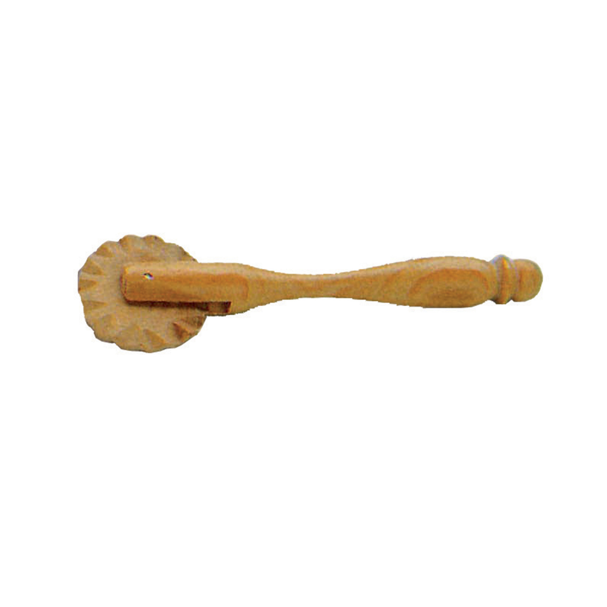 Roulette coupe-pâte cannelée en bois pour pâtisserie
