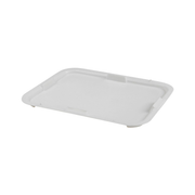 couvercle rectangulaire blanc en plastique