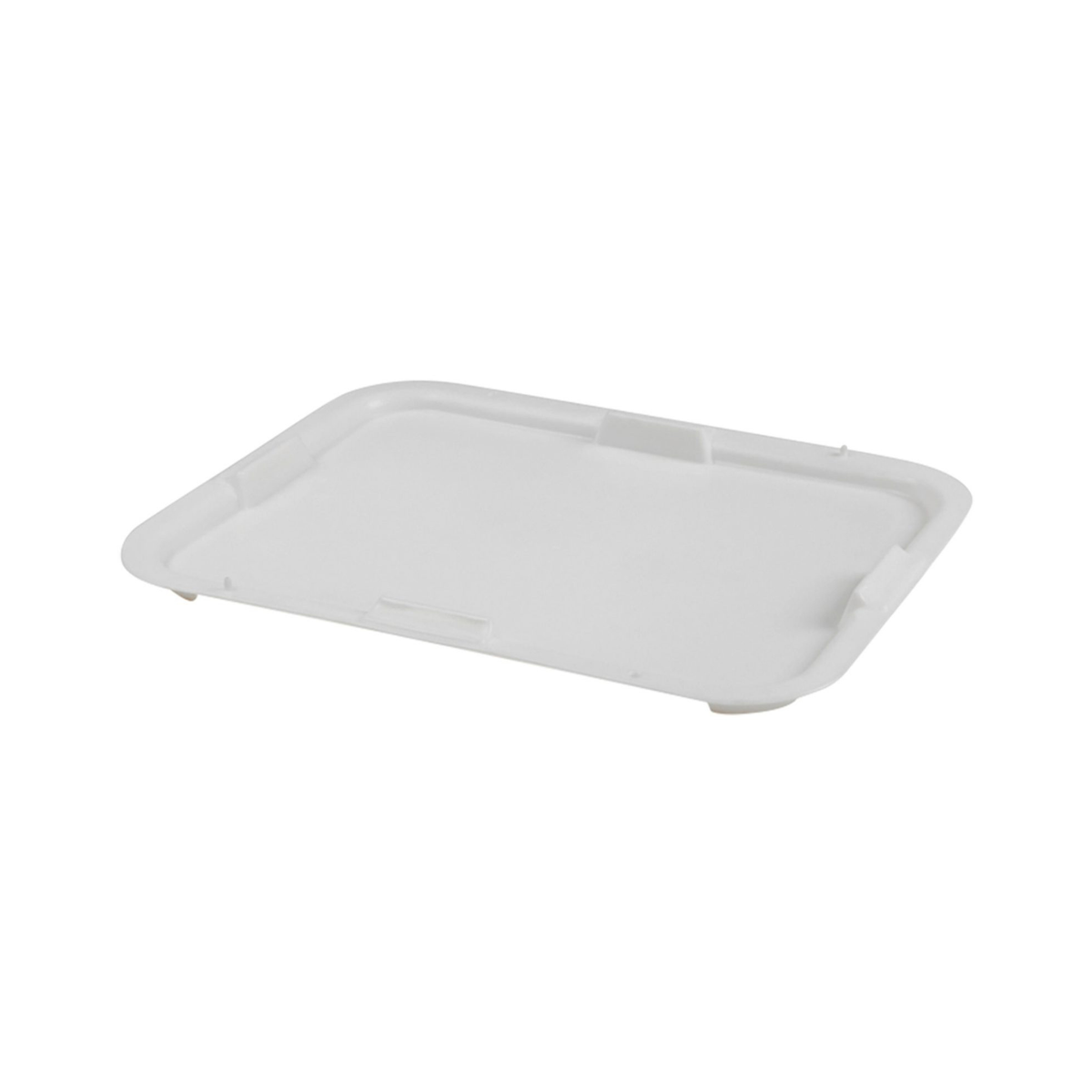 couvercle rectangulaire blanc en plastique