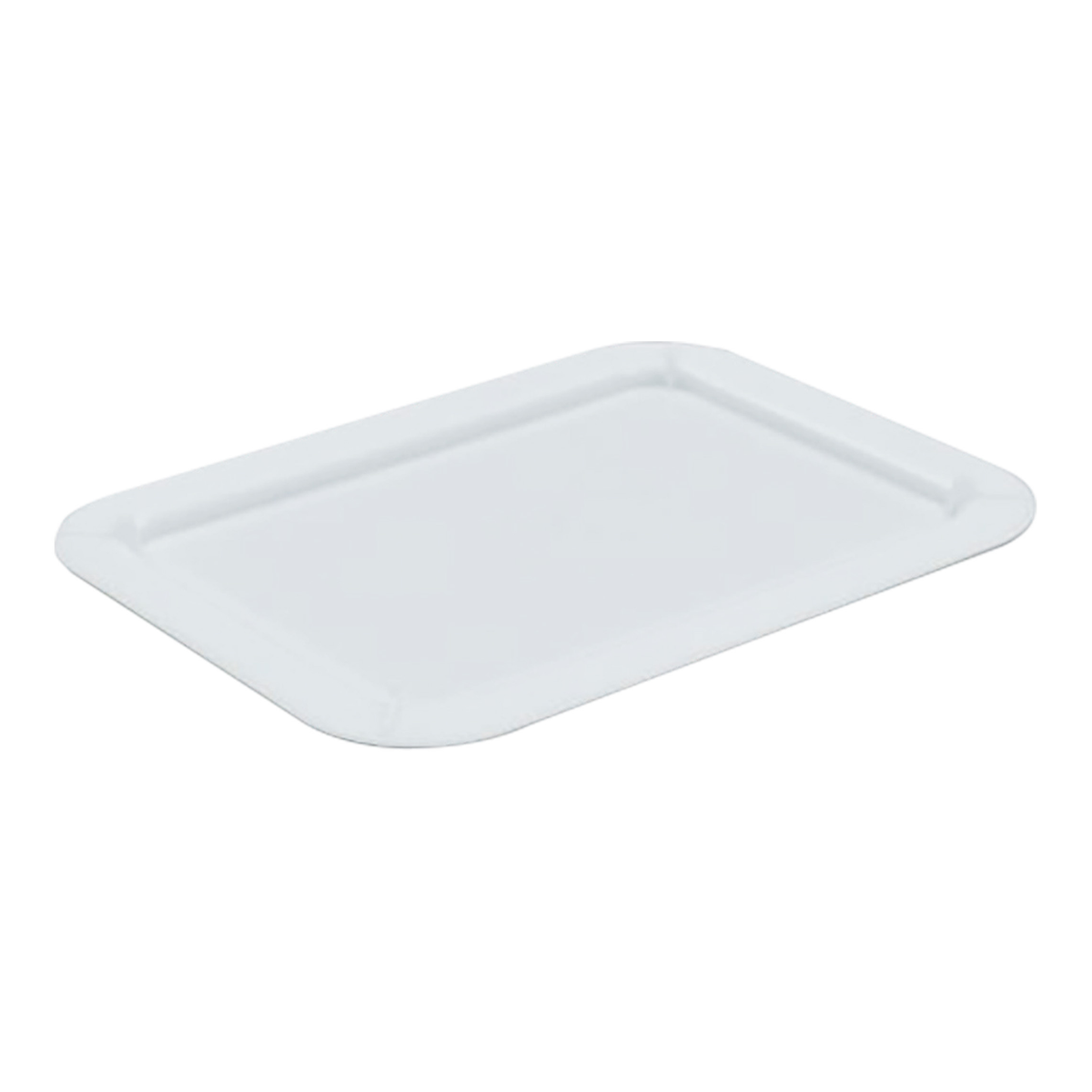 couvercle rectangulaire blanc en plastique