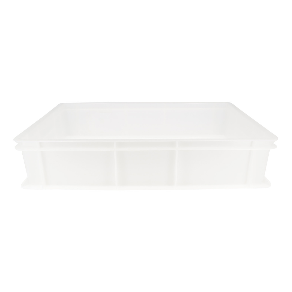 Bac caisse rectangulaire blanc en plastique