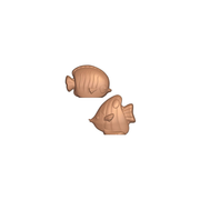 Moulages en chocolat en forme de poissons tropicaux
