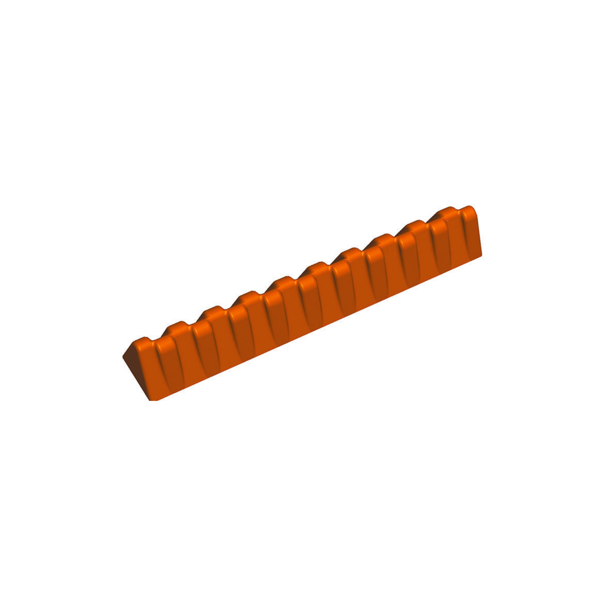 Moule à insert strié en silicone orange