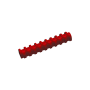 Moule à bûche cylindrique rouge avec reliefs striés