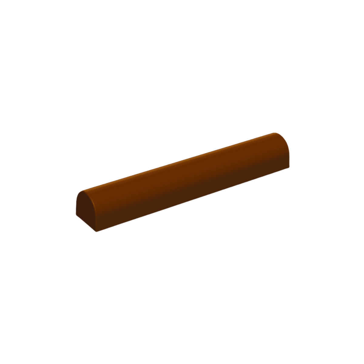 Moule à bûche long de forme arrondie et demi-cylindrique