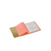 Feuilles d’argent alimentaire en carnet pour décoration de gâteaux, pâtisseries et desserts
