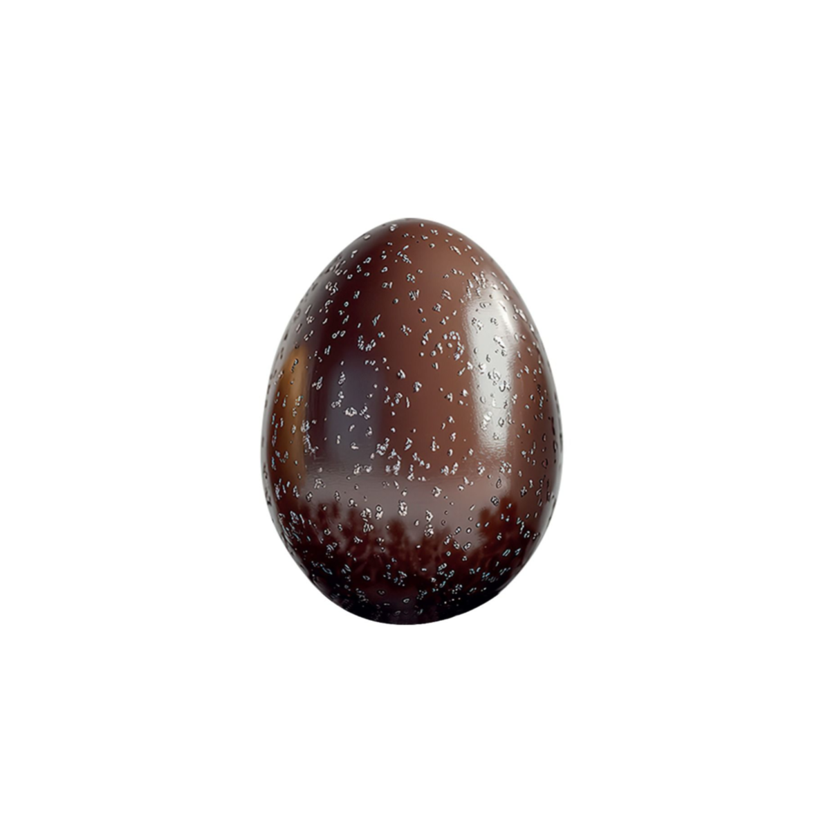 Œuf en chocolat moucheté

