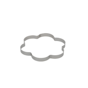 Cercle à tarte perforé forme fleur en inox pour pâtisserie
