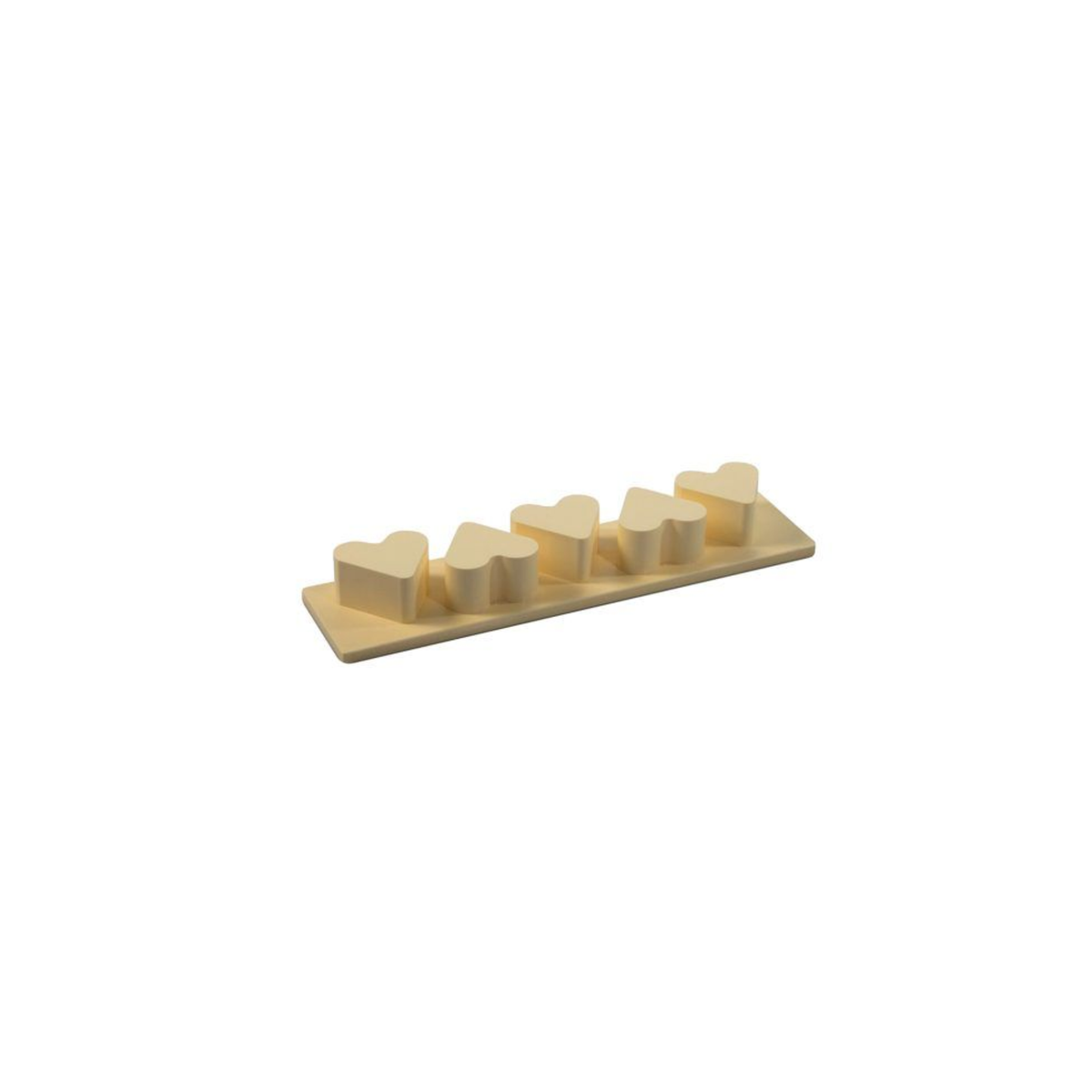 Moule 5 cœurs en silicone