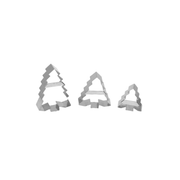Lot de 3 emporte-pièces en inox en forme de sapin de Noël