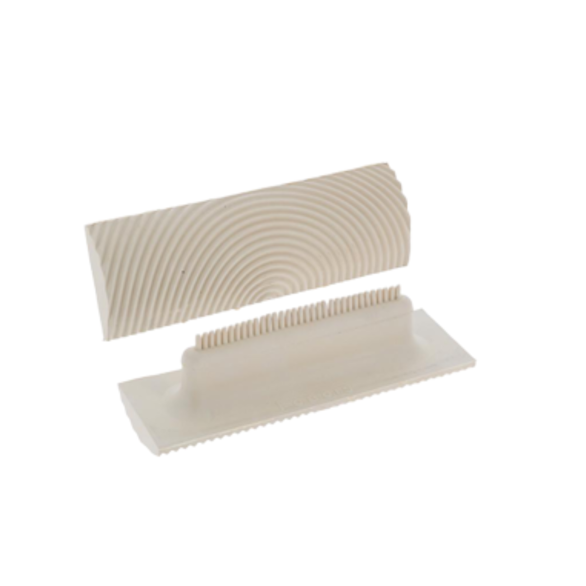 Peigne décor pâtisserie double face avec motifs striés et dentelés pour décorer gâteaux et crèmes