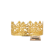 Couronne décorative dorée pour gâteau – diamètre 13 cm, hauteur 5,5 cm
