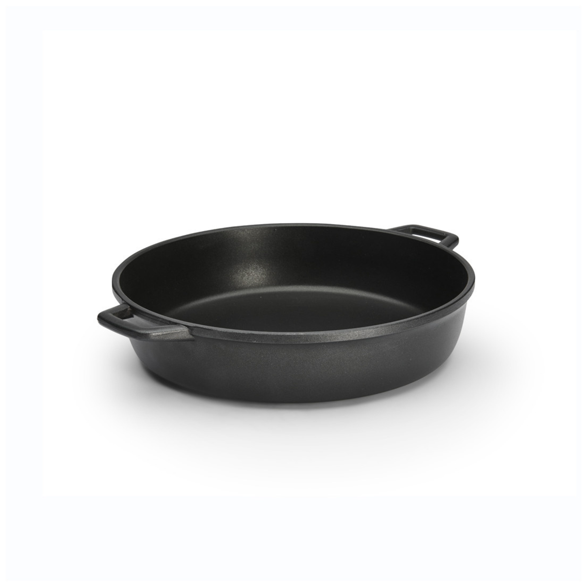 Sauteuse ronde noire à deux anses