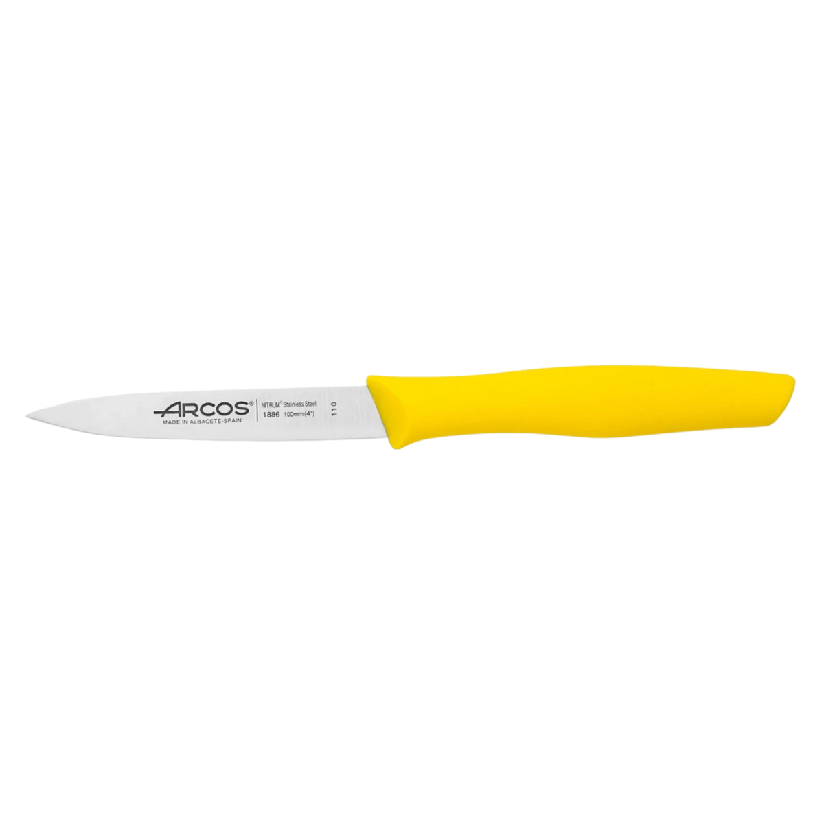 Couteau d’office Arcos avec lame inox 10 cm et manche jaune