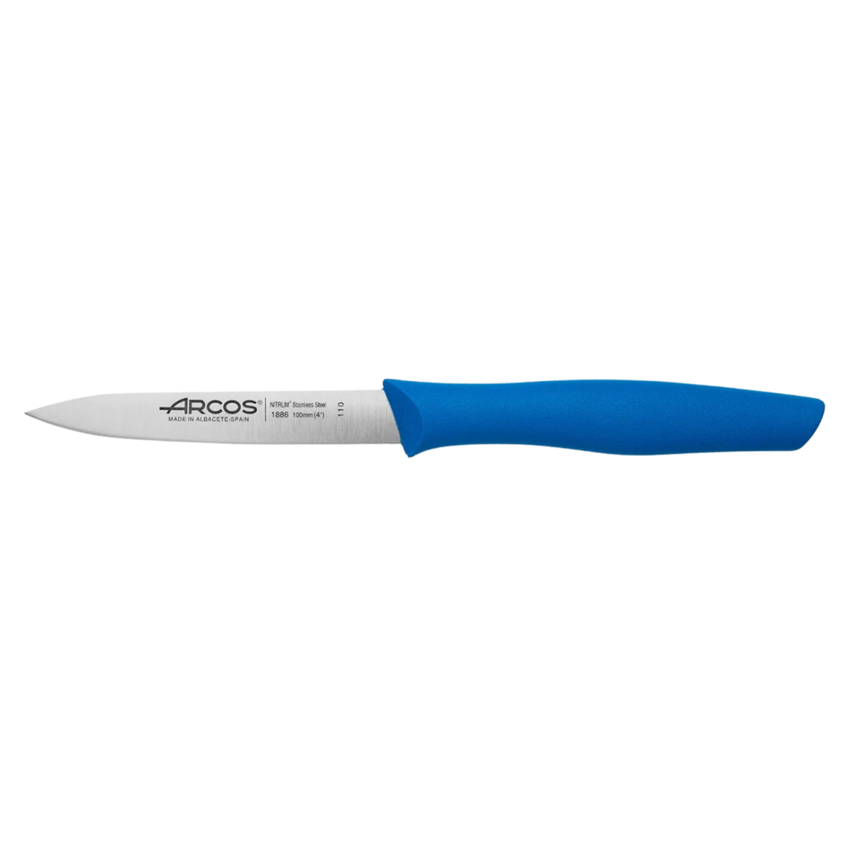 Couteau d’office Arcos avec lame inox 10 cm et manche bleu