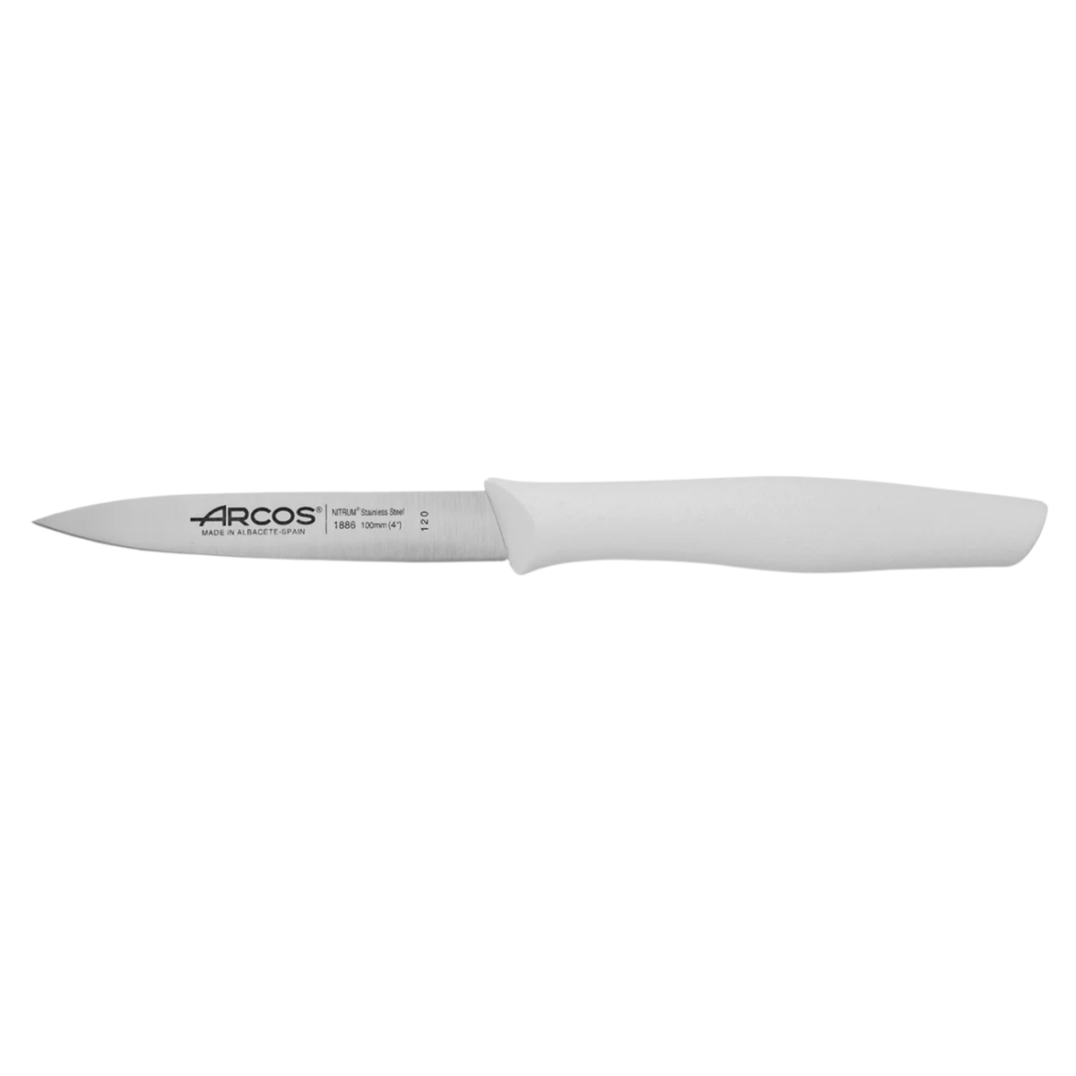 Couteau d’office Arcos avec lame inox 10 cm et manche blanc