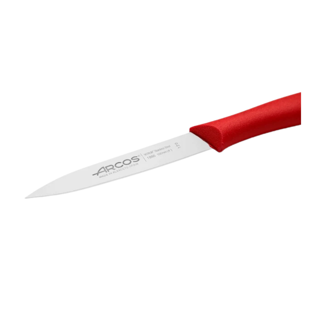 Couteau d’office Arcos avec lame inox et manche rouge