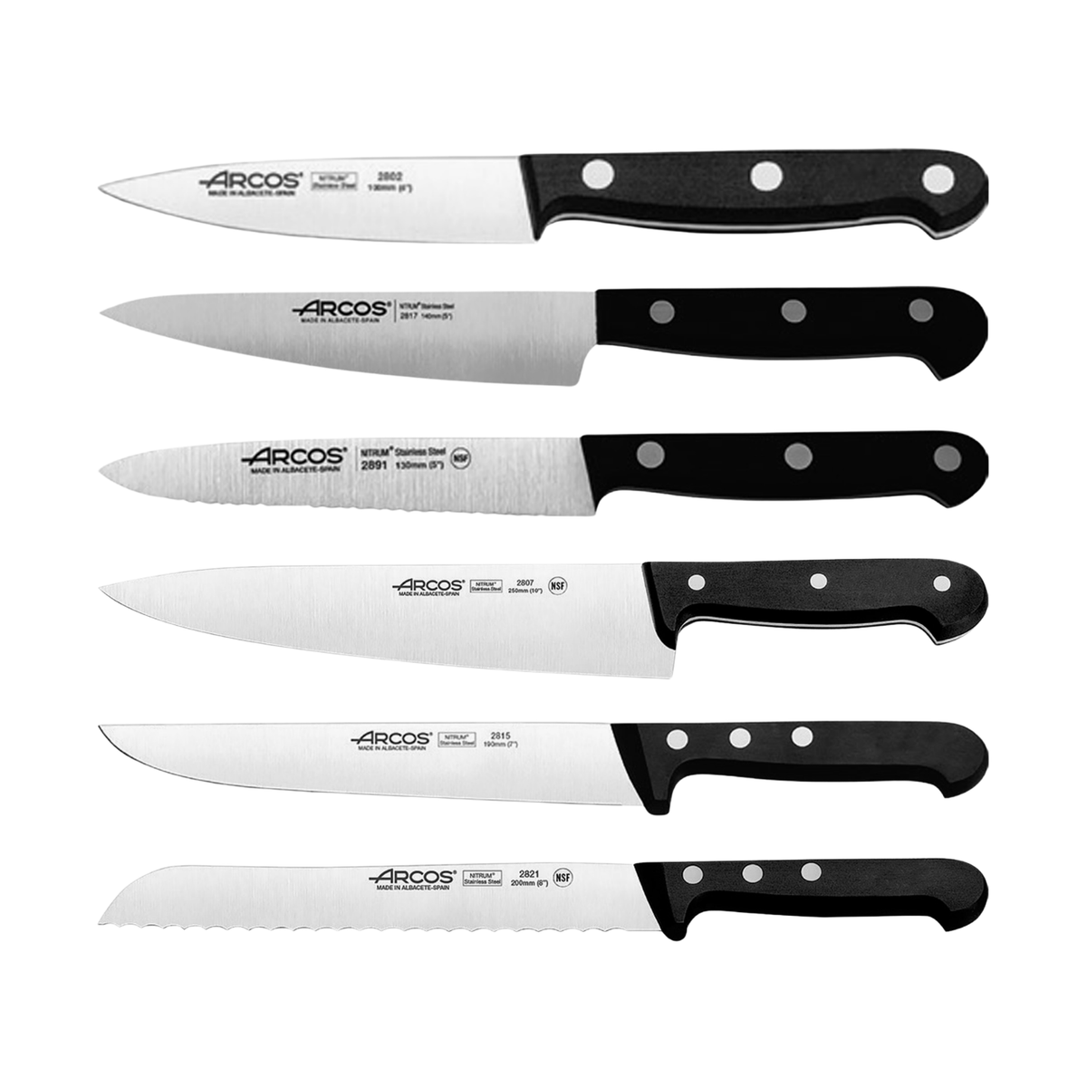 Ensemble de 6 couteaux de cuisine Arcos