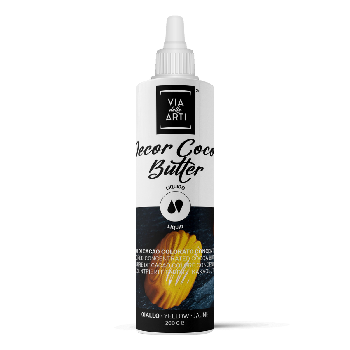 bouteille de colorant beurre cacao jaune