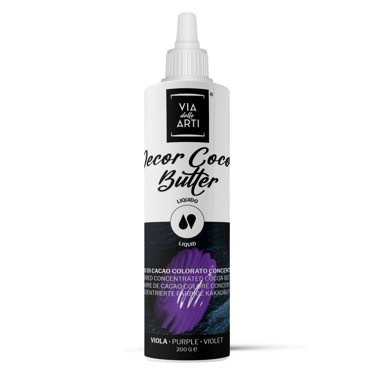 bouteille de colorant beurre cacao violet