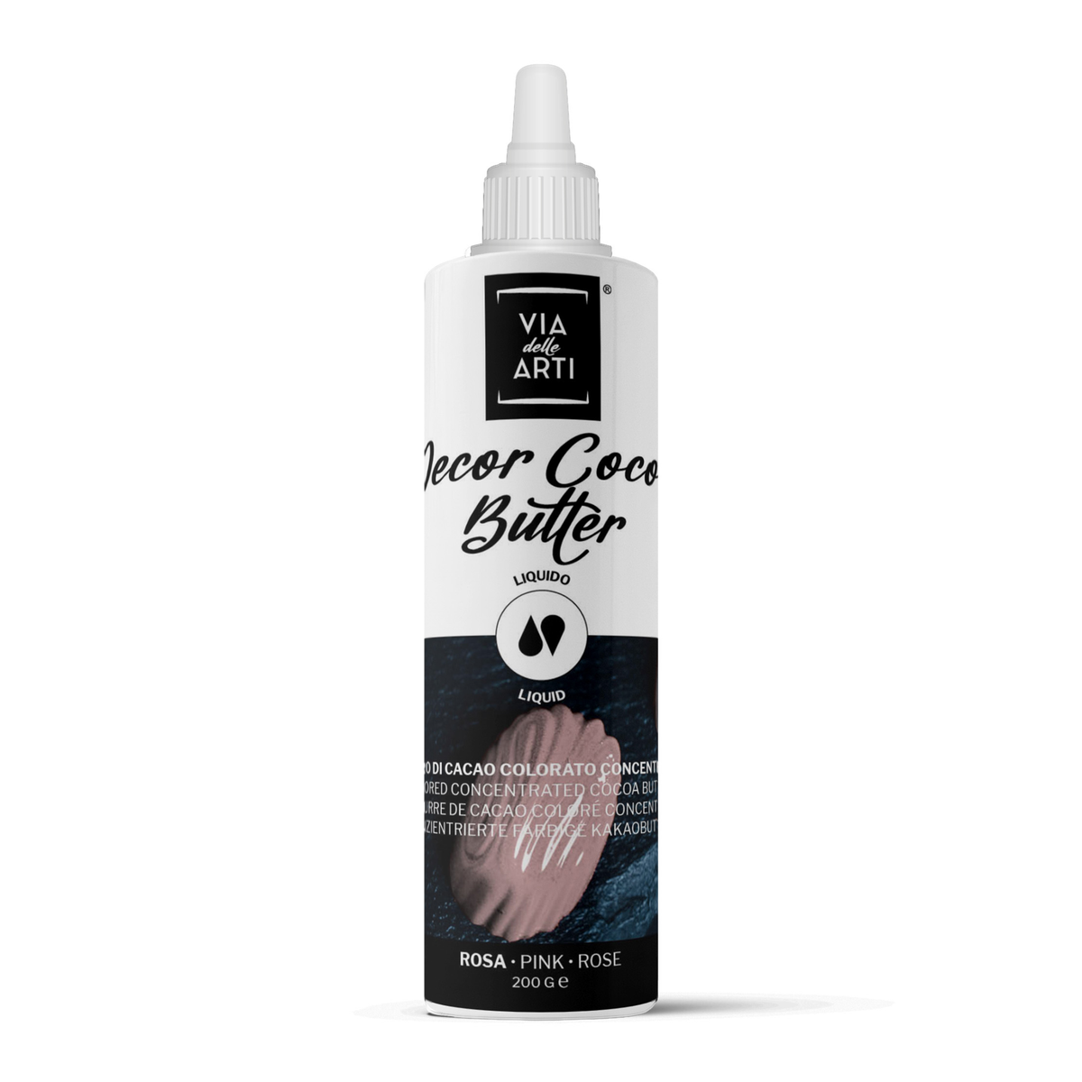 bouteille de colorant beurre cacao rose