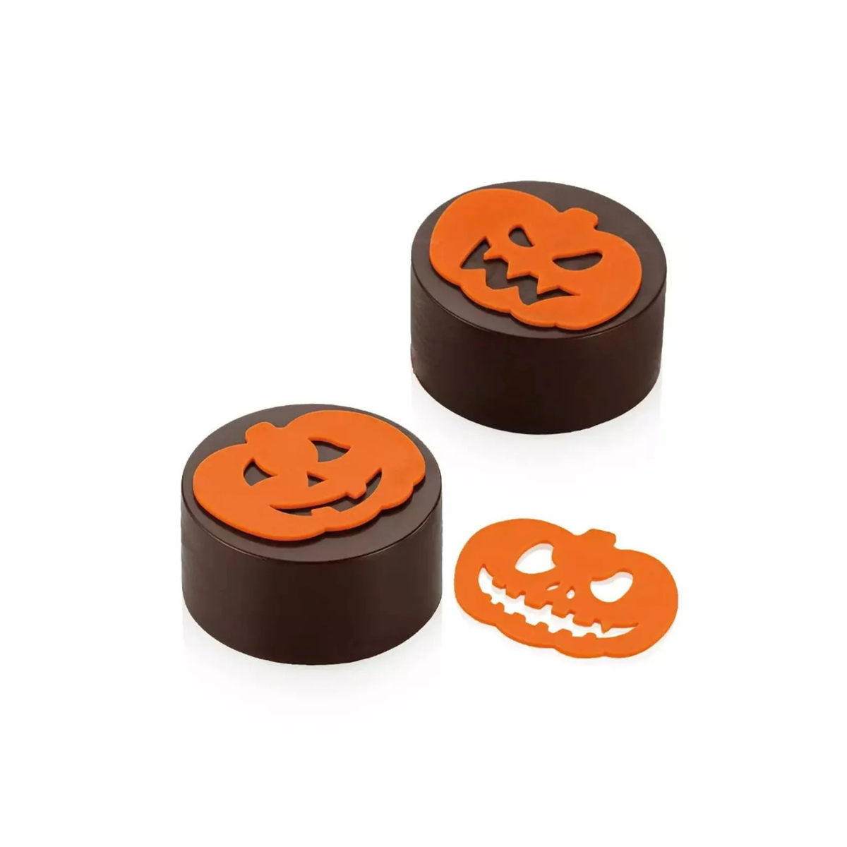 Silikomart - Tapis Décoratif Silicone 6 Citrouilles Halloween 60 x 50 mm