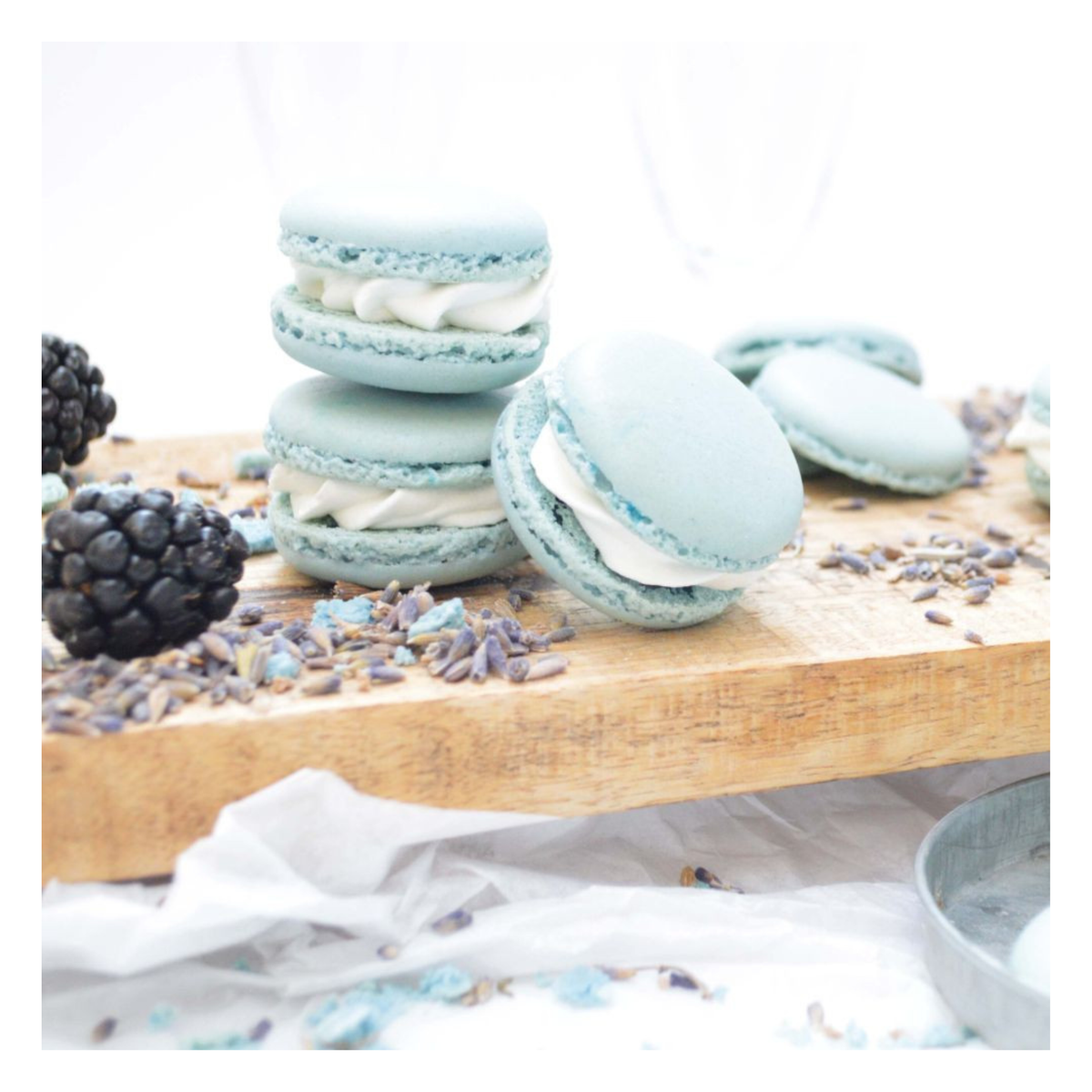macarons bleus