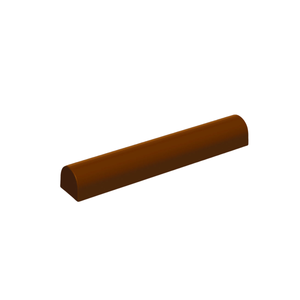 Moule à bûche long de forme arrondie et demi-cylindrique