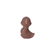 Caneton en chocolat avec détails en relief