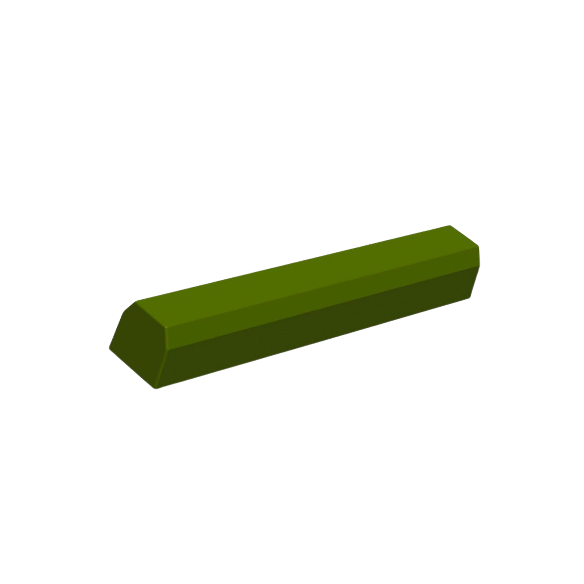 Moule à bûche long de forme trapézoïdale à facettes géométriques