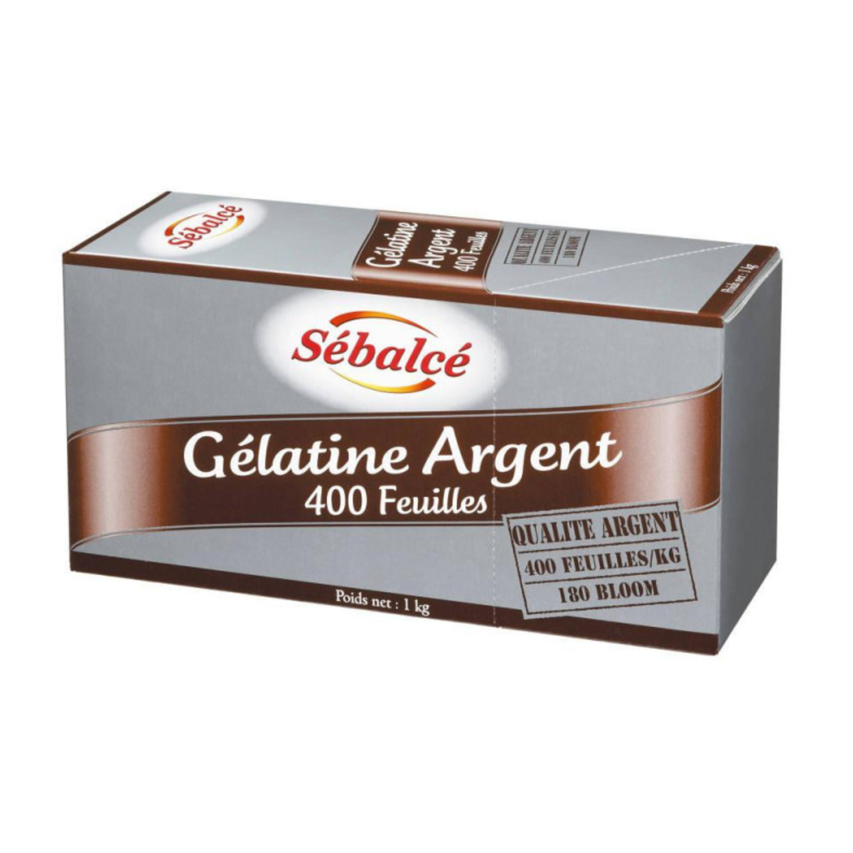 Gélatine argent Sébalcé 400 feuilles 1 kg
