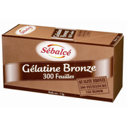 Gélatine bronze Sébalcé 300 feuilles 1 kg
