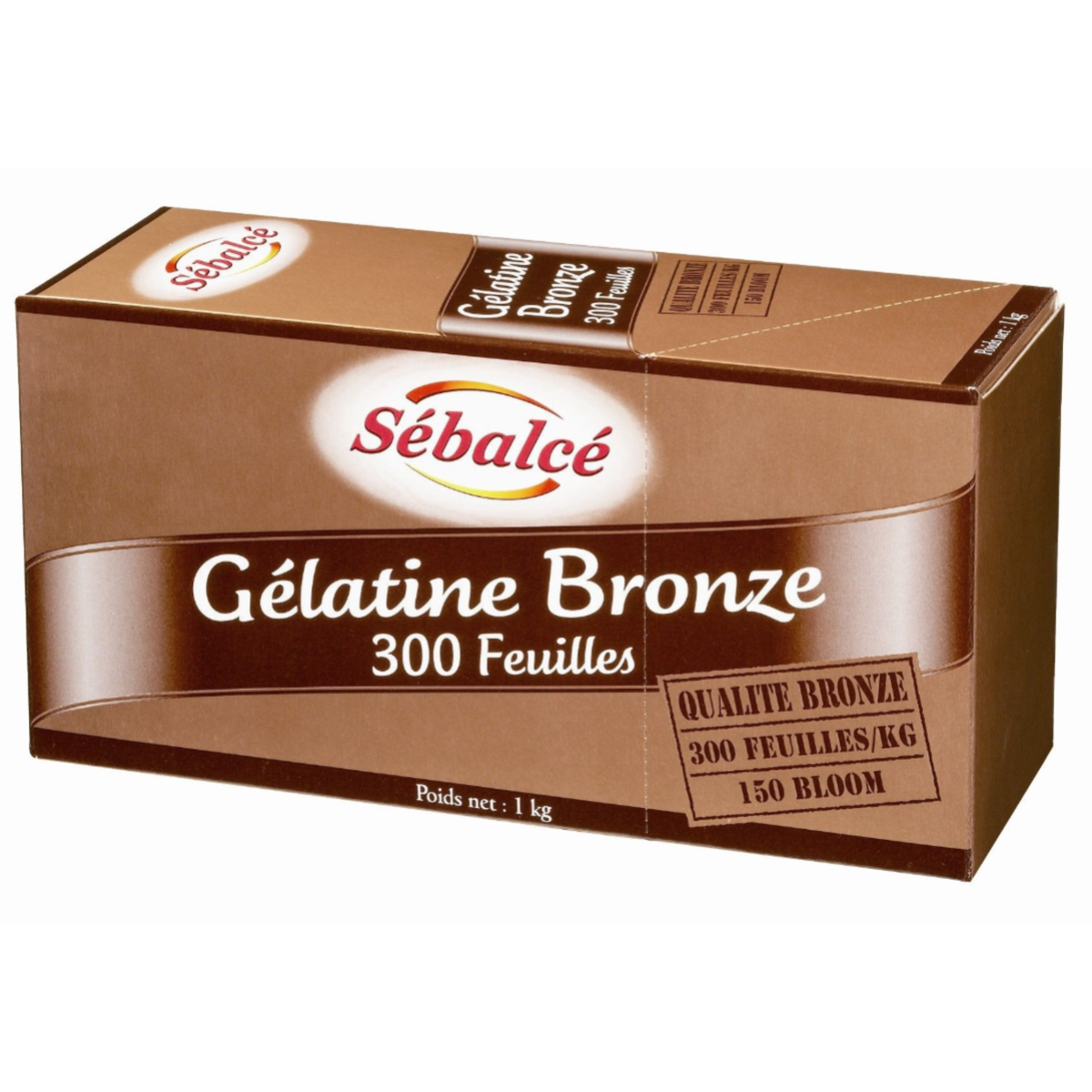Gélatine bronze Sébalcé 300 feuilles 1 kg
