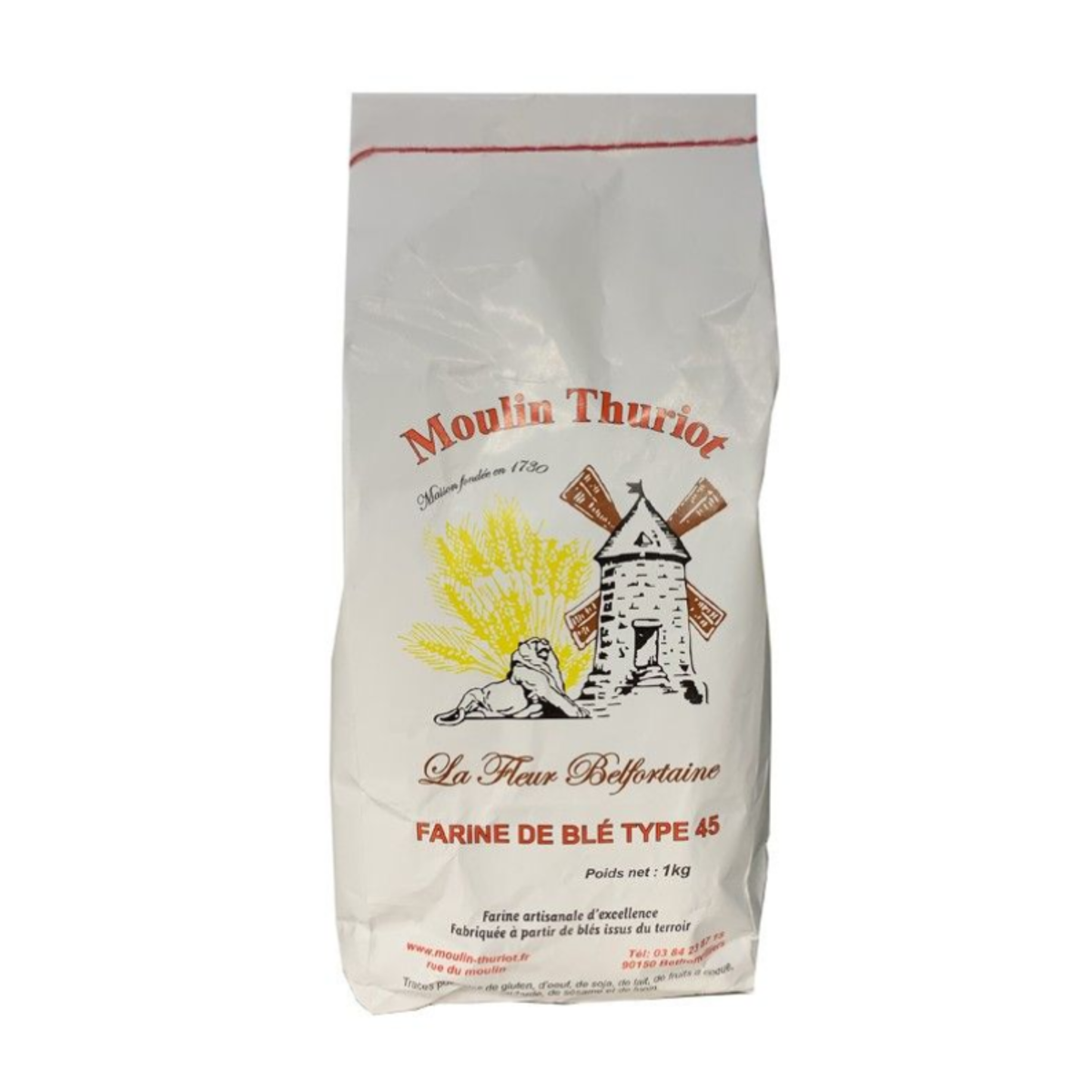 Farine de blé Type 45 Moulin Thuriot – sac 1 kg